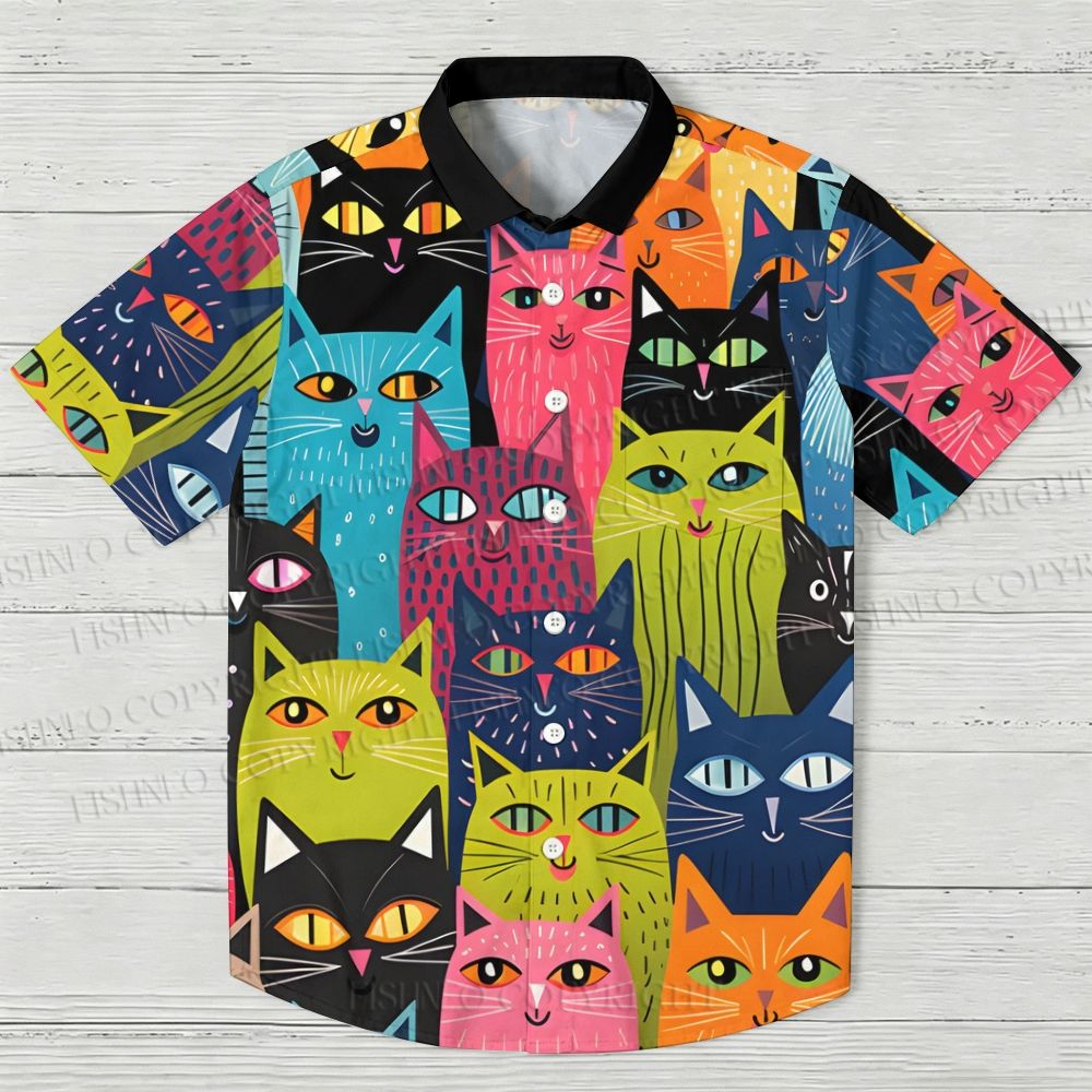 All Kinds of Cats Hawaiian Shirt