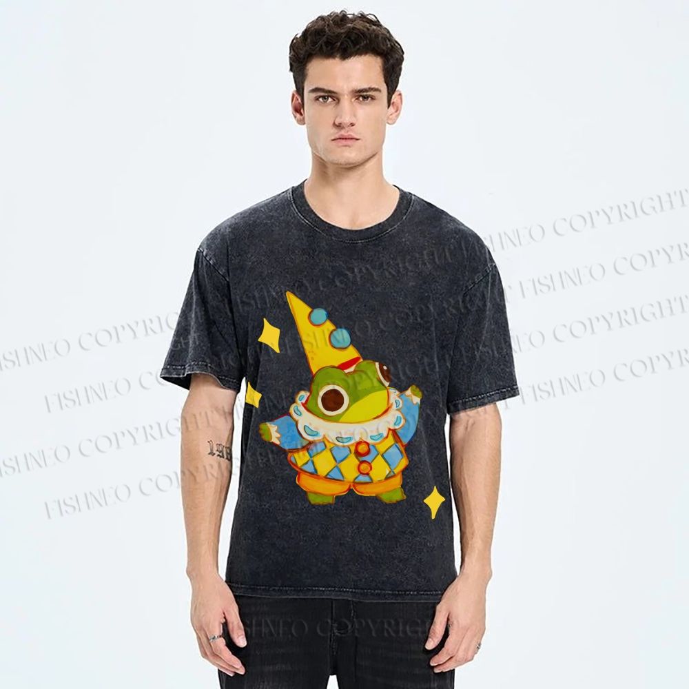 Unisex Sapo Da Corte Printed Washed Tee