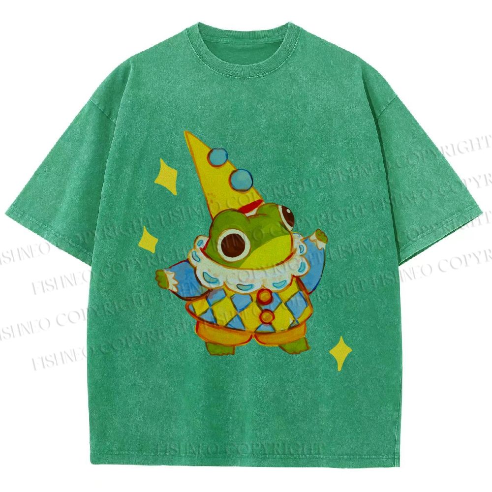 Unisex Sapo Da Corte Printed Washed Tee