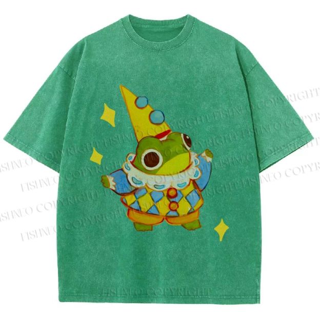 Unisex Sapo Da Corte Printed Washed Tee