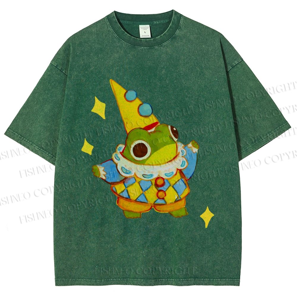 Unisex Sapo Da Corte Printed Washed Tee