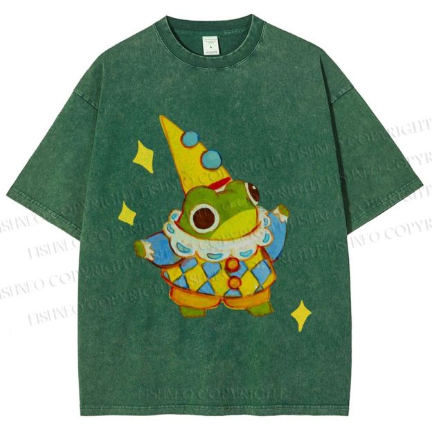 Unisex Sapo Da Corte Printed Washed Tee