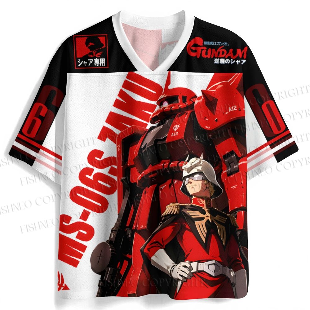 Gundam MS-06S Char's Zaku II Jersey Shirts