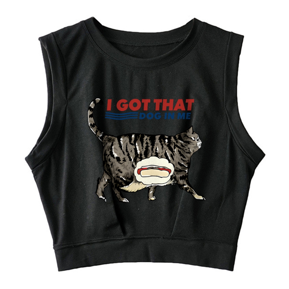 I Got That Dog In Me Japan Sleeveless Crop Top