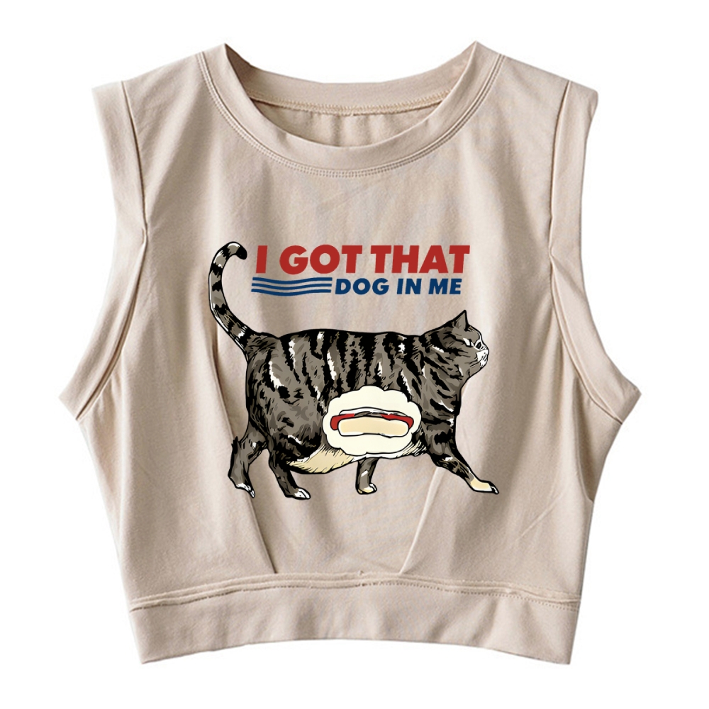 I Got That Dog In Me Japan Sleeveless Crop Top