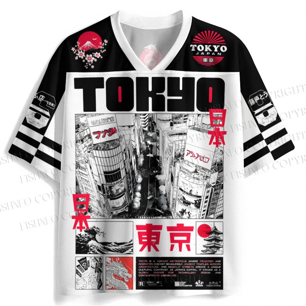 Japan Tokyo Poster Jersey Shirts