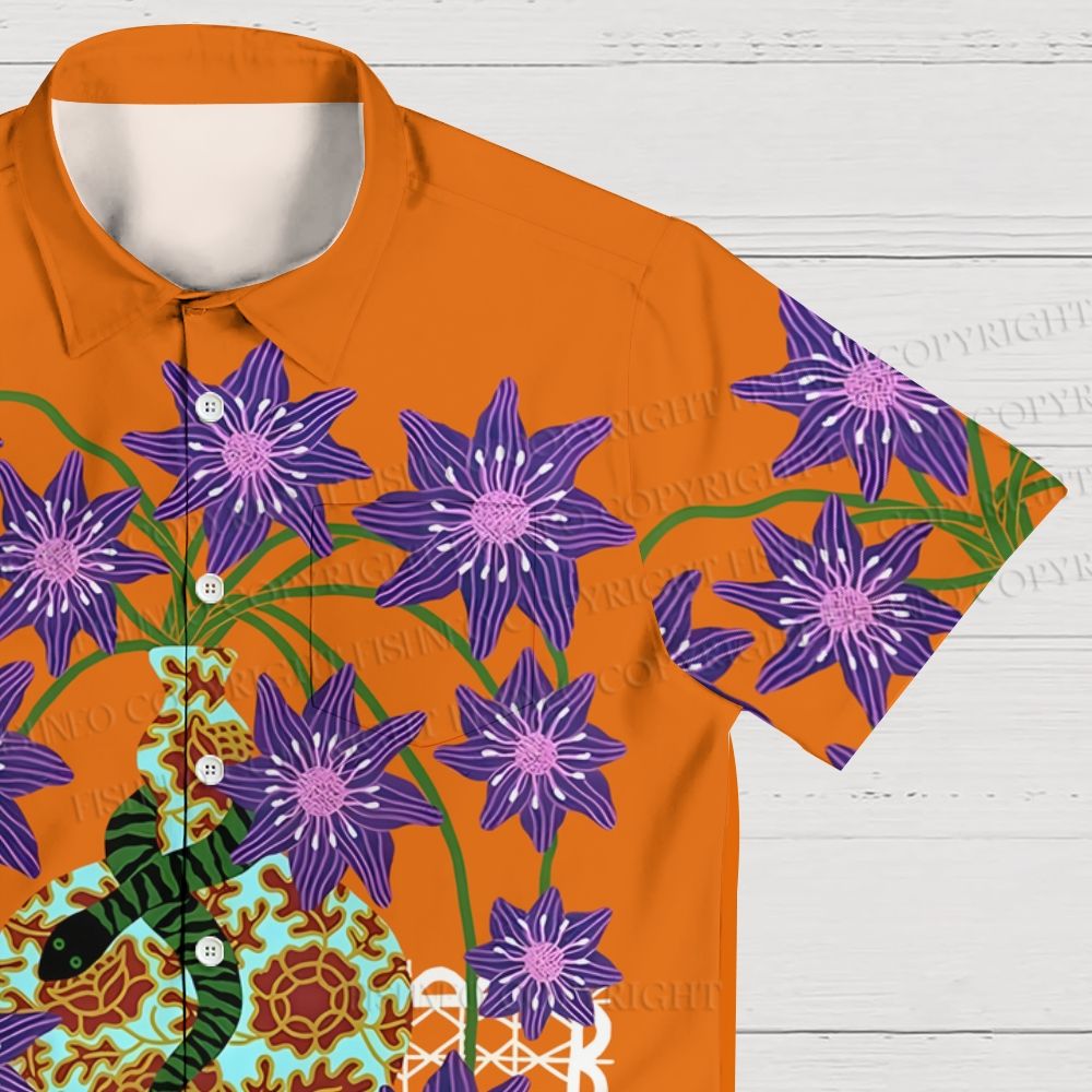Serpent's Blooms Hawaiian Shirt