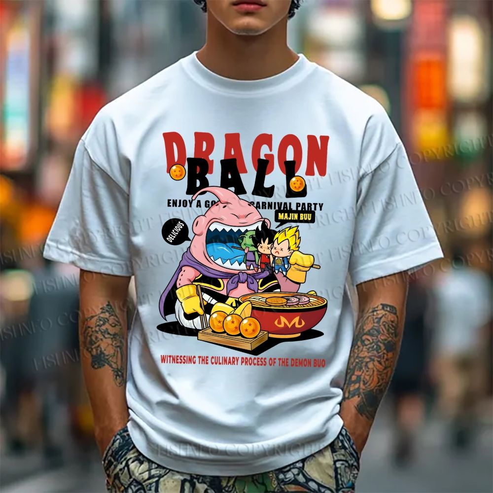 Unisex Classic Cotton Majin Buu Printed T-shirt