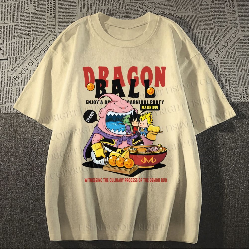 Unisex Classic Cotton Majin Buu Printed T-shirt