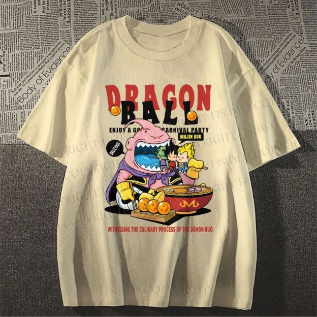 Unisex Classic Cotton Majin Buu Printed T-shirt