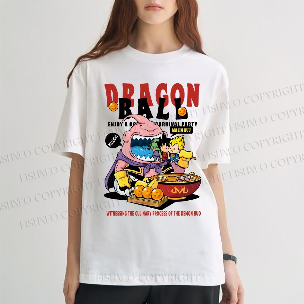 Unisex Classic Cotton Majin Buu Printed T-shirt