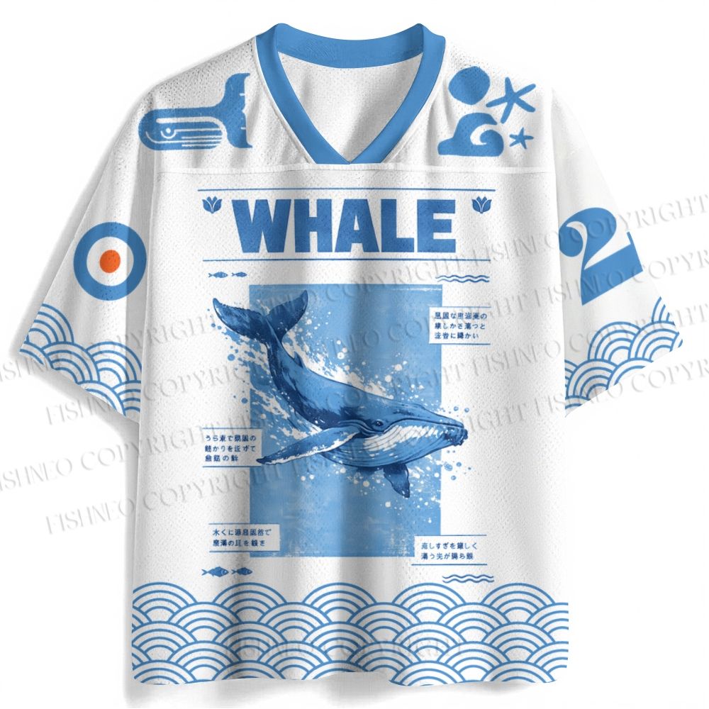 Blue Whale Printed Jersey Shirts