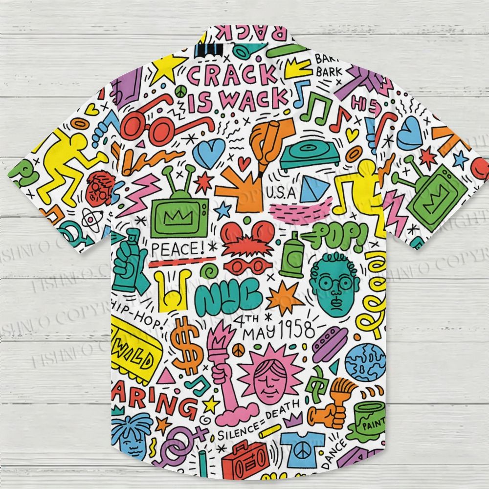 Keith Haring Life & Work Hawaiian Shirt