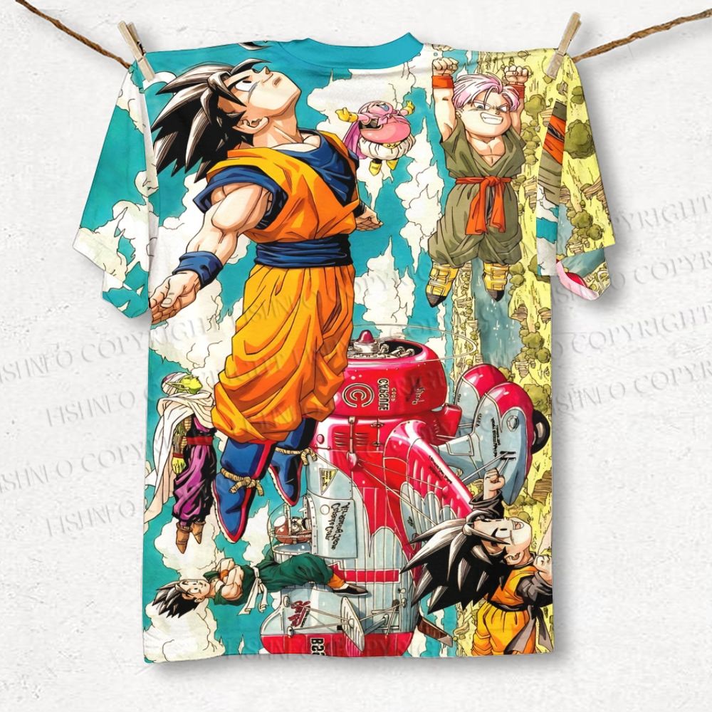 Unisex Dragon Ball Printed Classic Cotton T-shirt