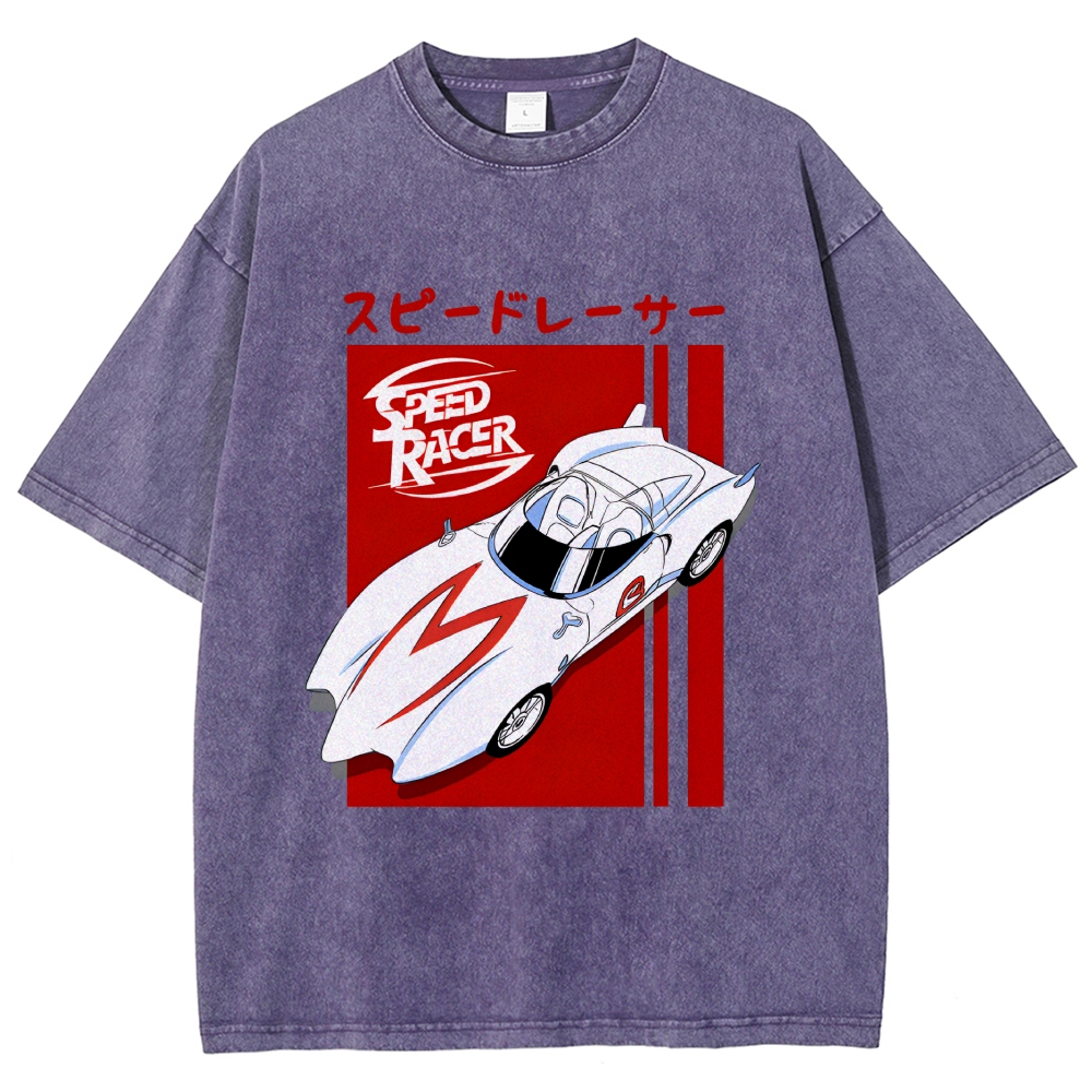 Speed Racer Vintage Wash Japanese Design T-Shirt