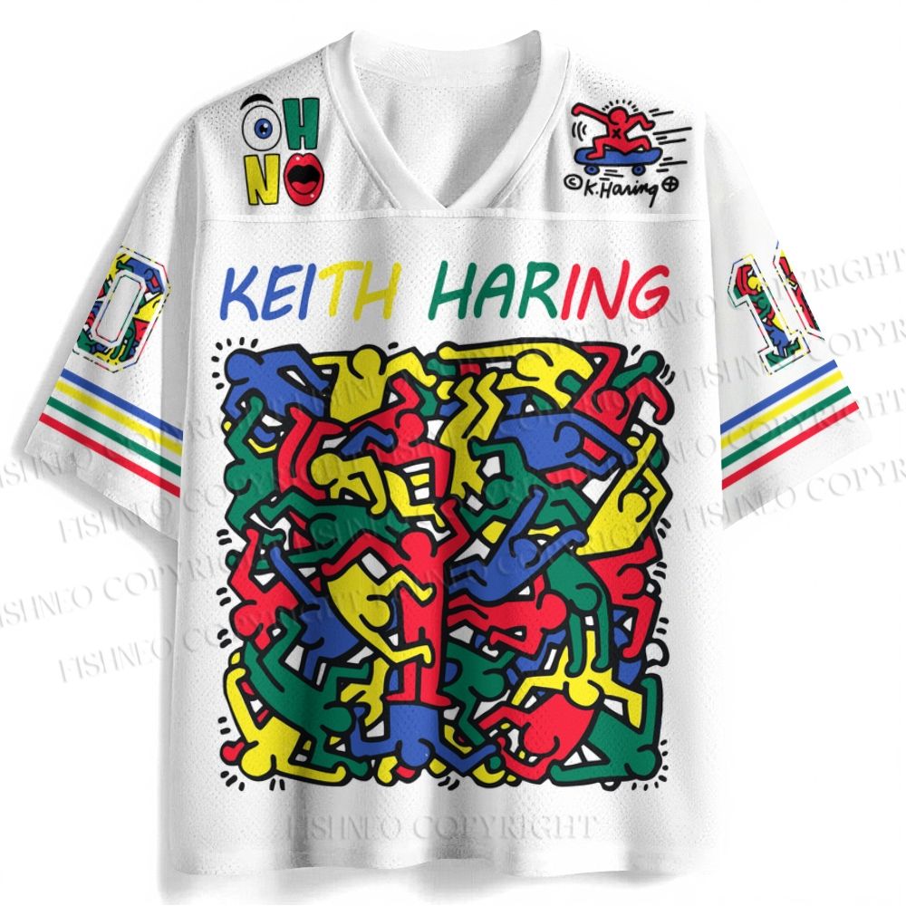 Vintage Keith Haring Untitled Jersey Shirts