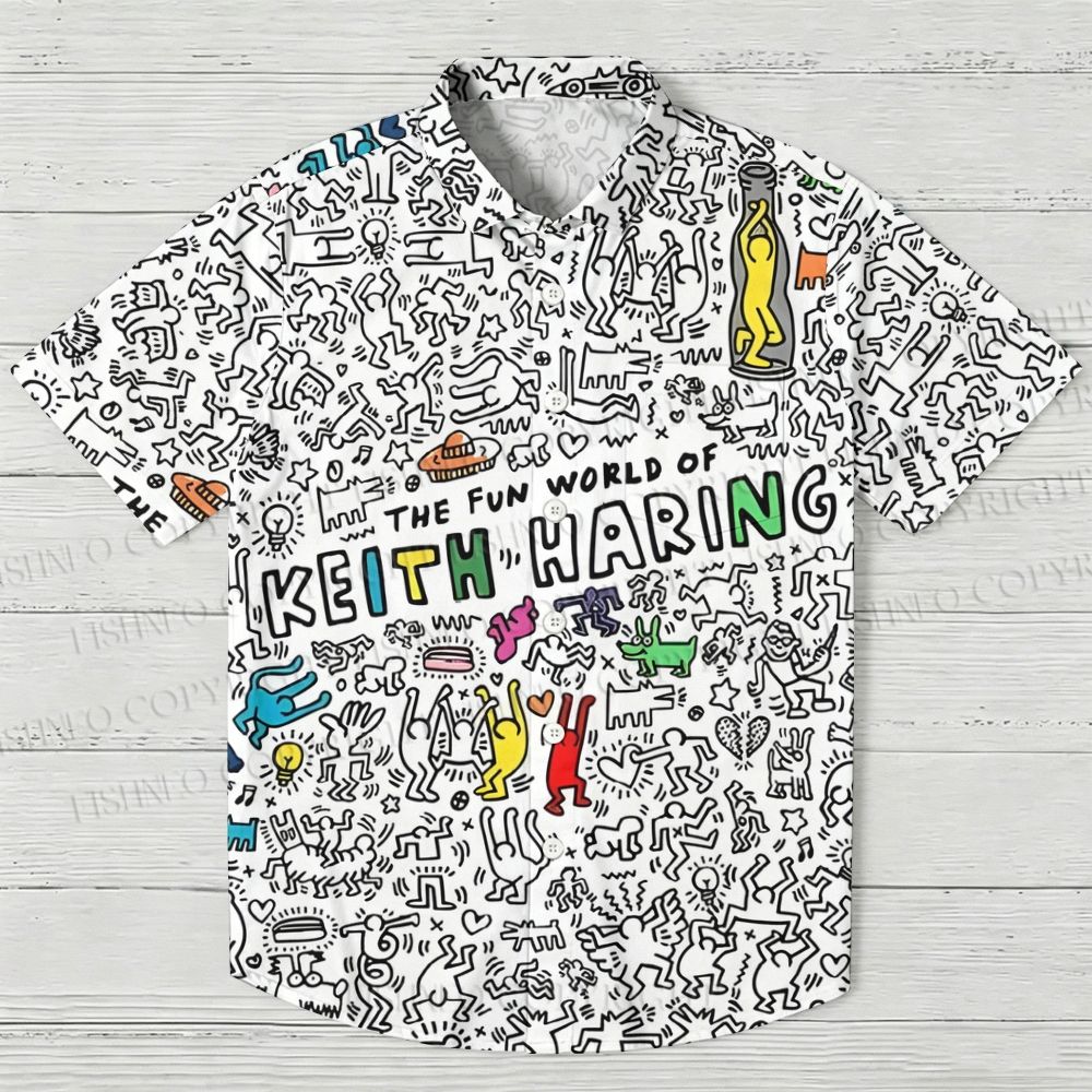 Keith Haring The Fun World Hawaiian Shirt