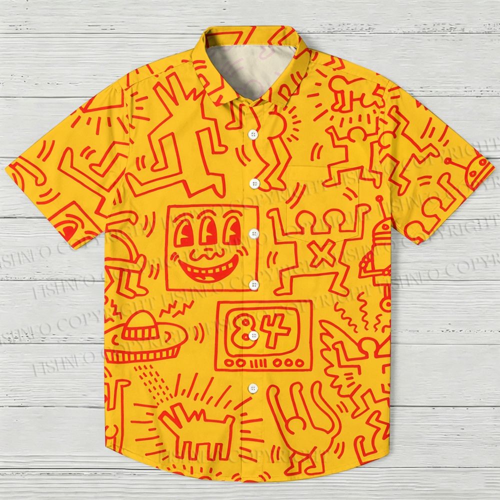 Keith Haring Jigsaw Puzzle Hawaiian Shirt