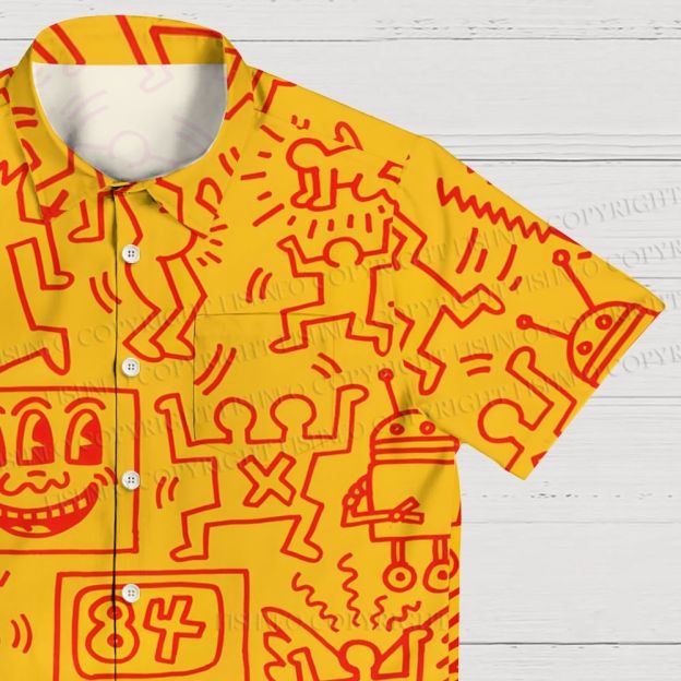 Keith Haring Jigsaw Puzzle Hawaiian Shirt