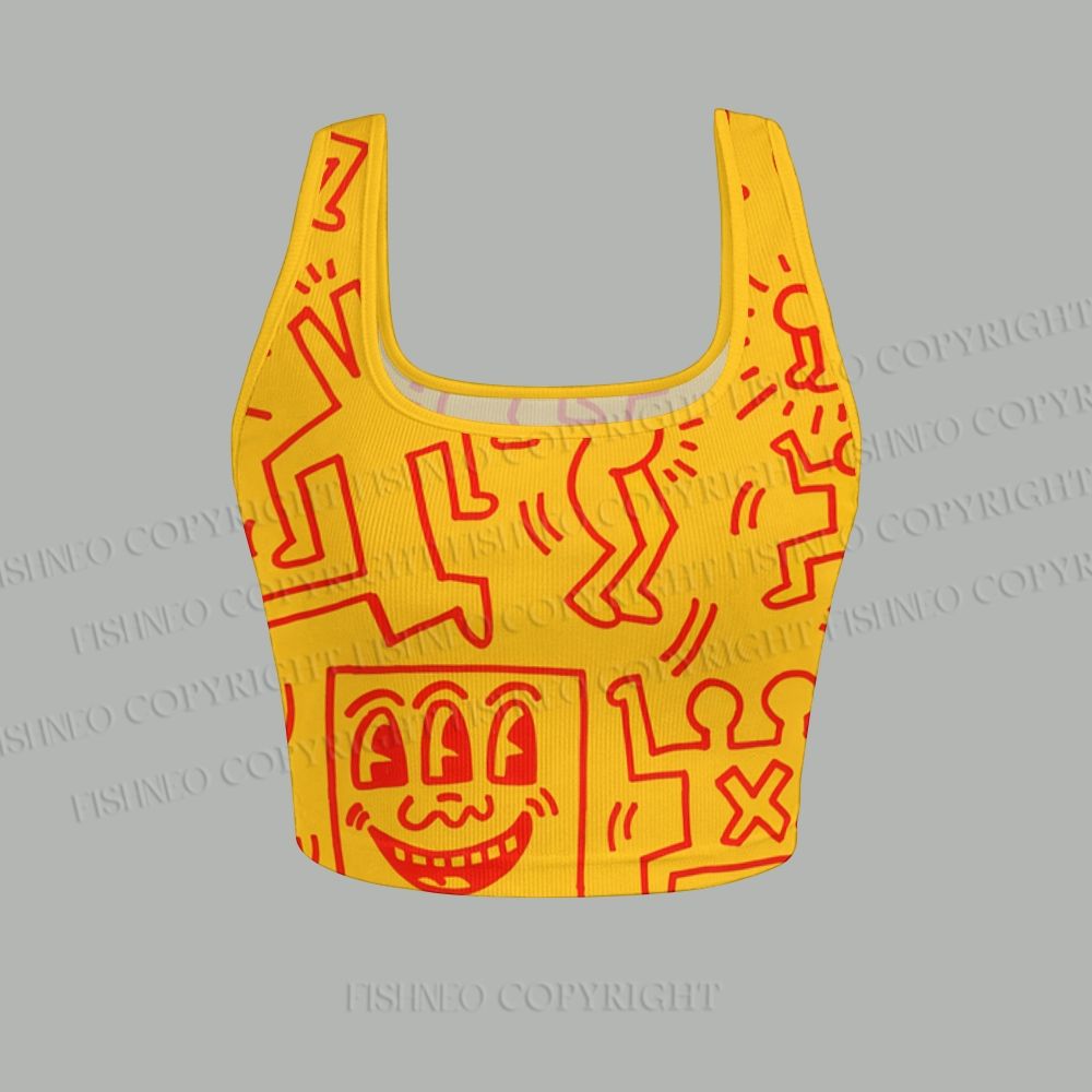 Women's keith haring vest and shorts set