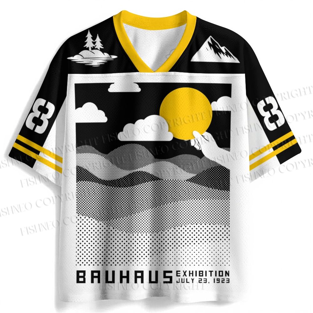 Bauhaus Wave And Sunset Jersey Shirts
