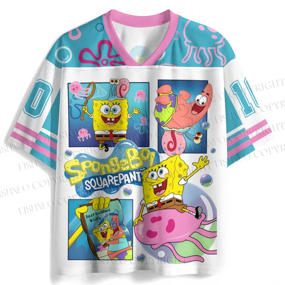 SpongeBob and Patrick Catch Jellyfish Jersey Shirts