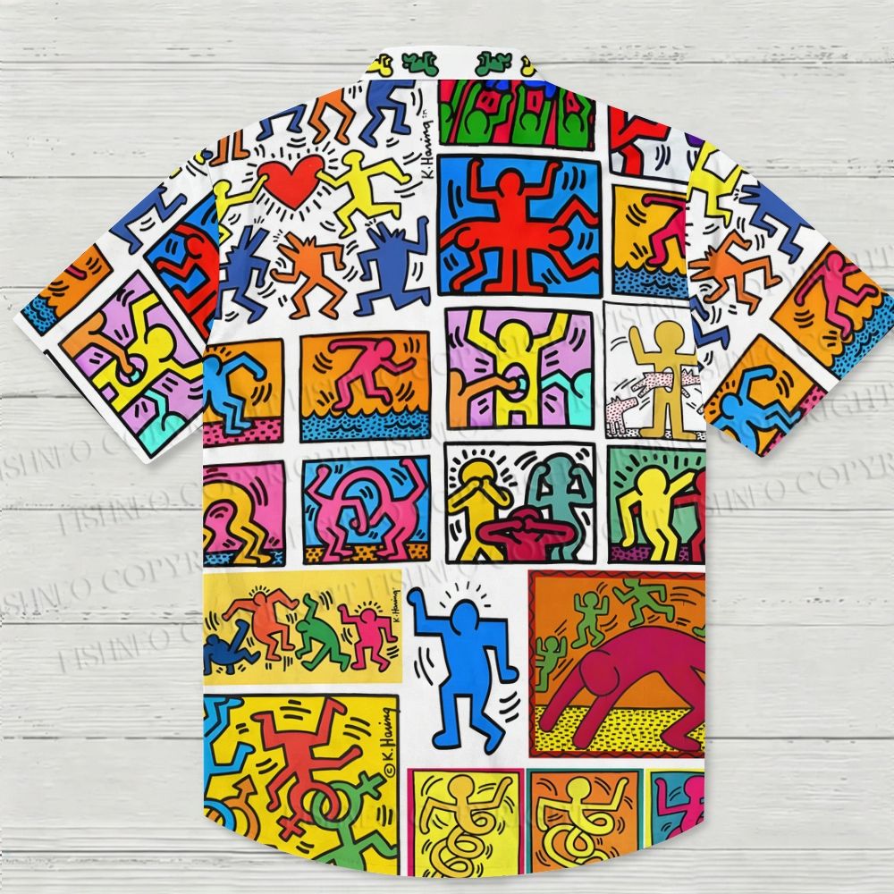 Keith Haring Puzzle Hawaiian Shirt