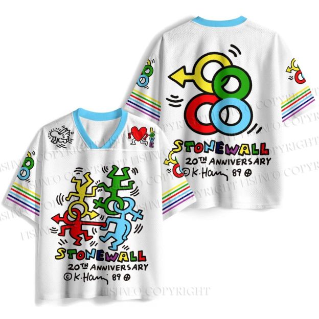 Keith Haring Stonewall Jersey Shirts