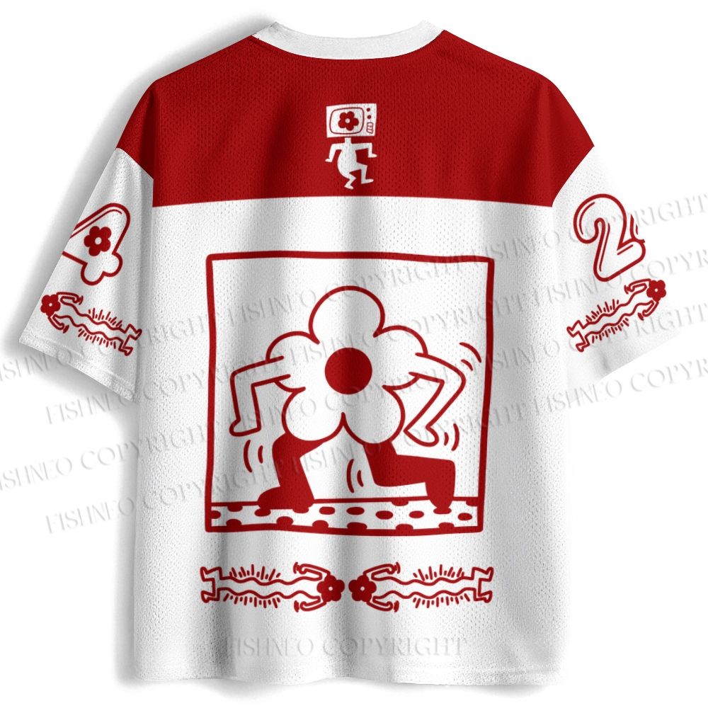 Keith Haring Flower Jersey Shirts