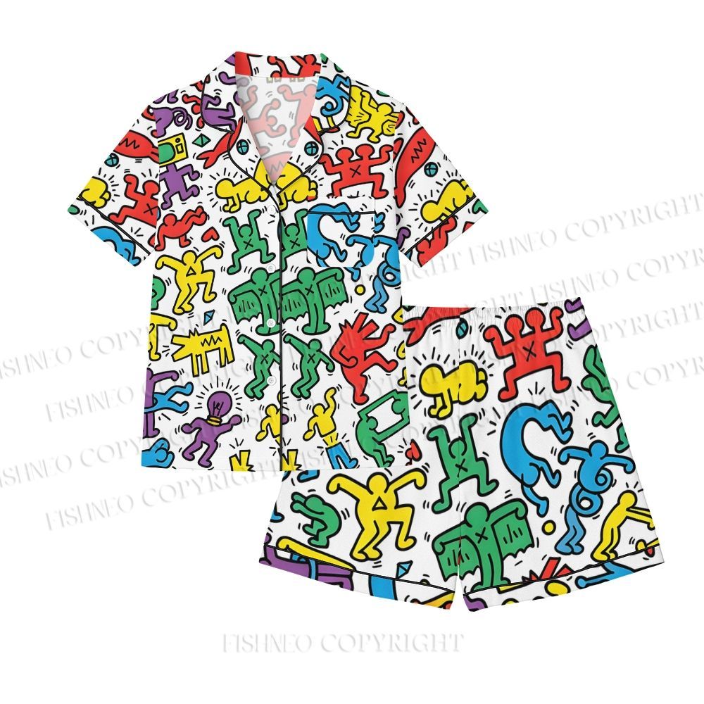 Unisex Keith haring Pajama sets