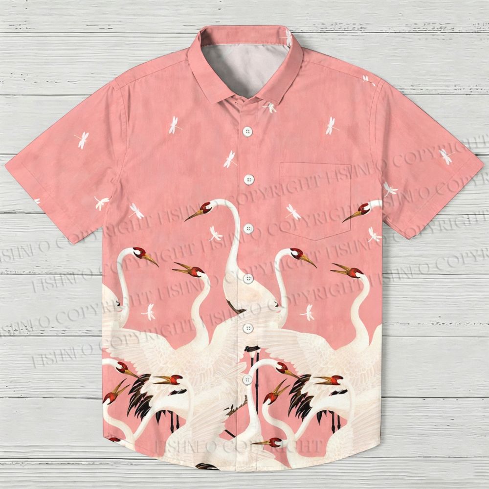 Cranes Hawaiian Shirt
