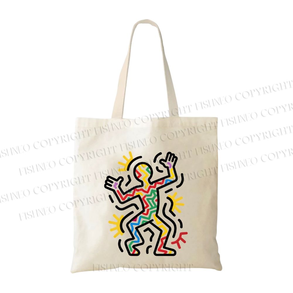 Keith Haring Dancing Tote Bag