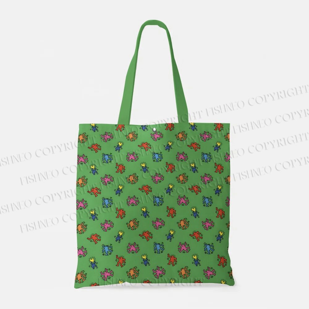 Keith Haring Dancing Figures Tote Bag