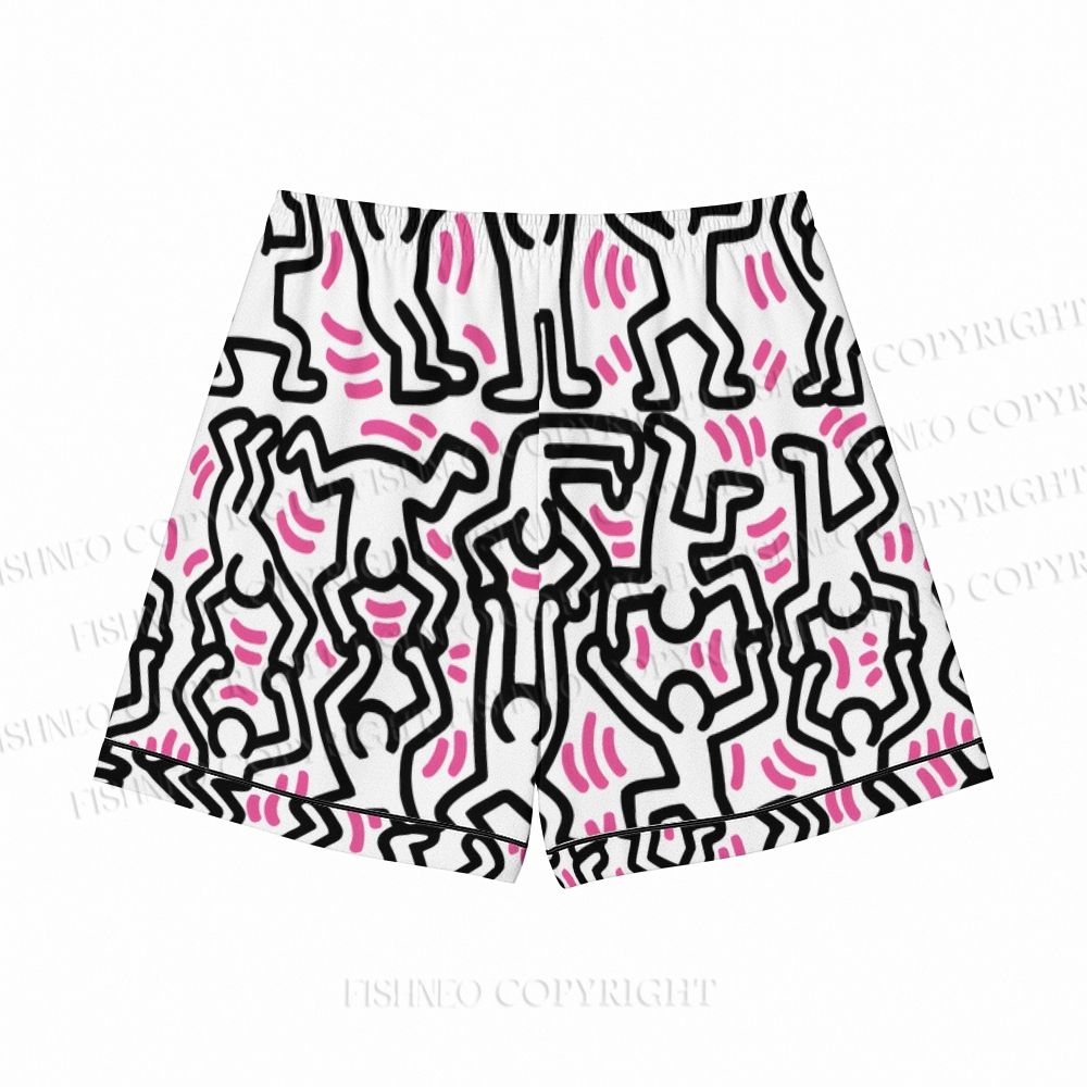 Keith Haring Dancing Man Pajama sets
