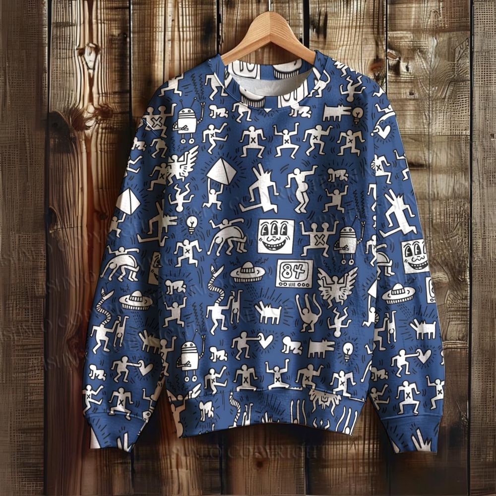 Keith Haring Dancing Figures Sweatshirt