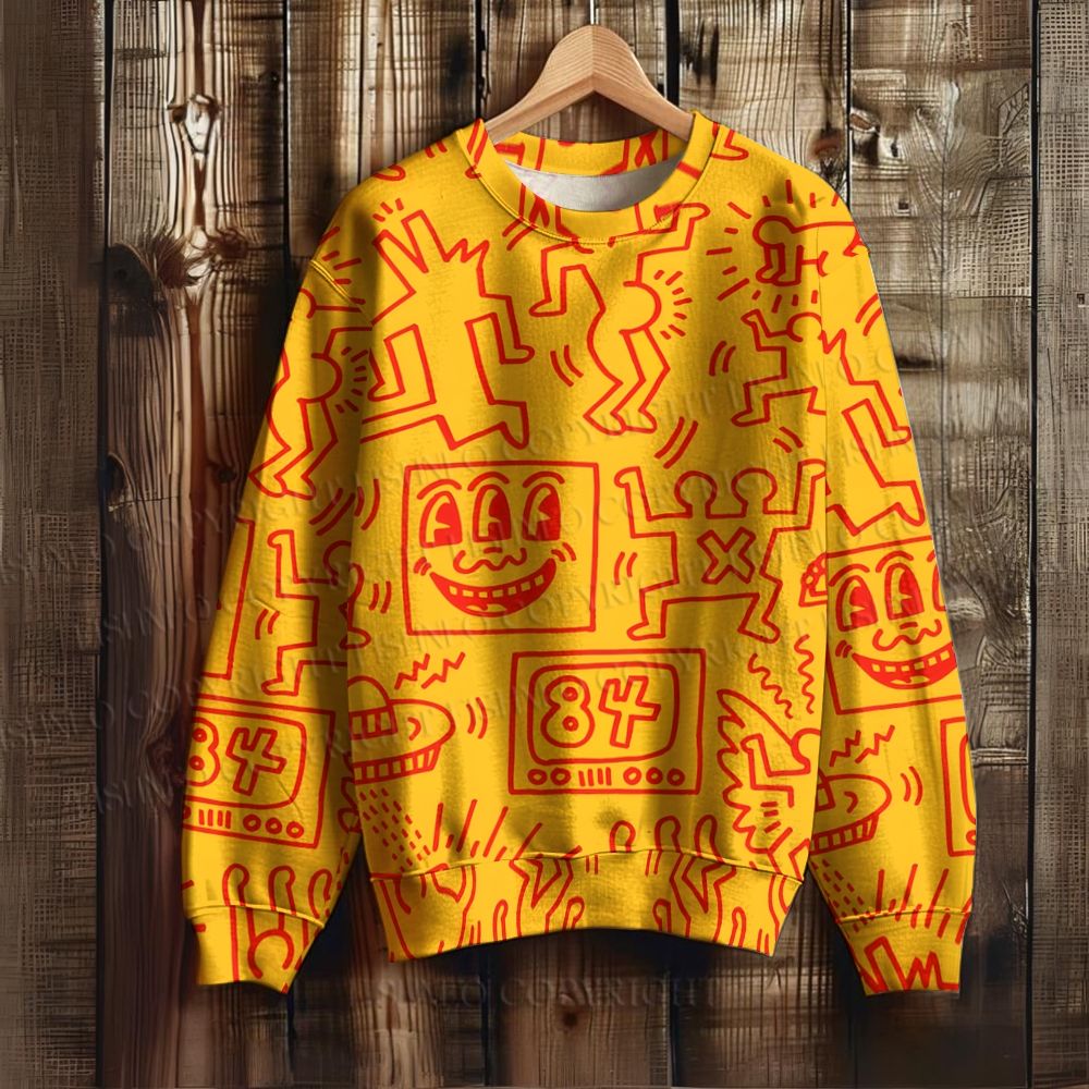 Keith Haring Jigsaw Puzzle Sweatshirt