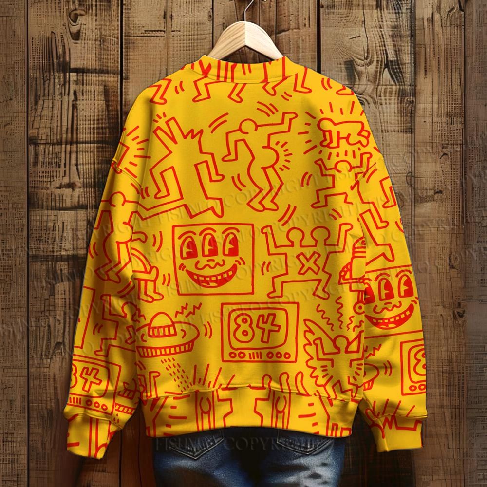 Keith Haring Jigsaw Puzzle Sweatshirt