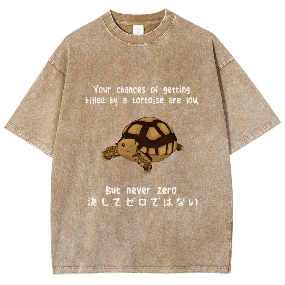 Funny Turtle Jokes Vintage Washed T-shirt