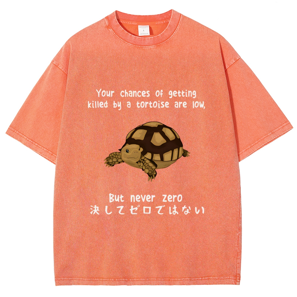 Funny Turtle Jokes Vintage Washed T-shirt