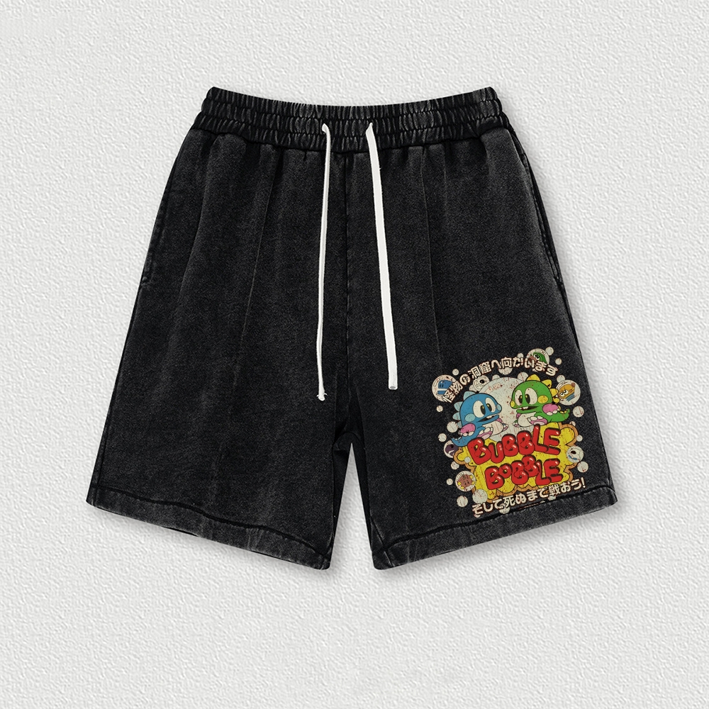 Monster Paradise Japanese Cotton Casual Shorts