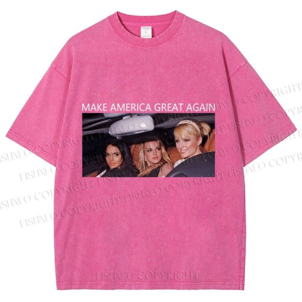 Unisex Make America Great Again Printed Washed Tee