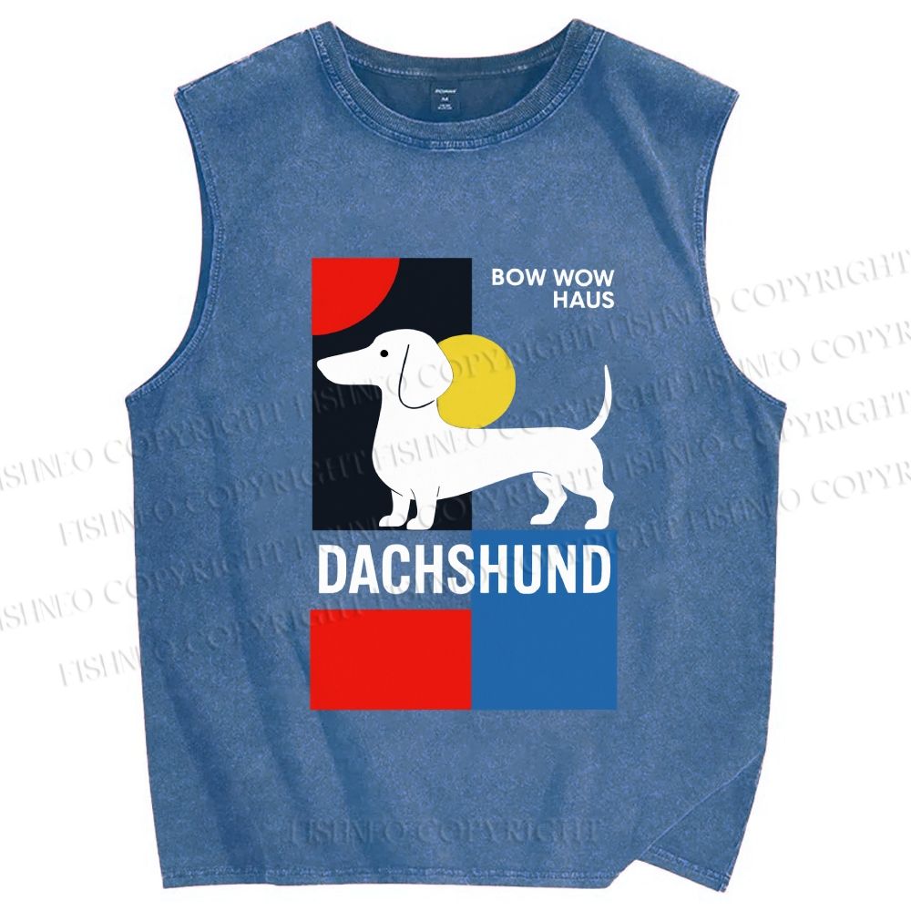 Unisex Printed Washed Tank Top 2606016437