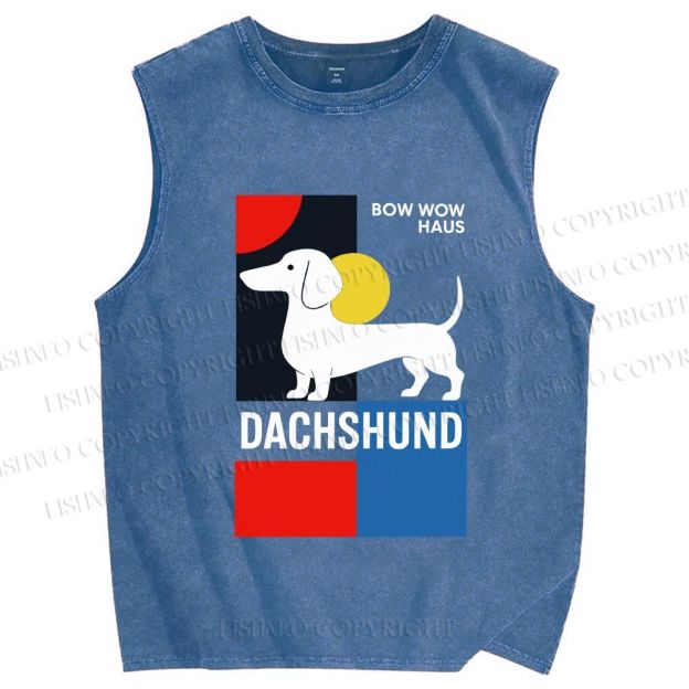 Unisex Printed Washed Tank Top 2606016437