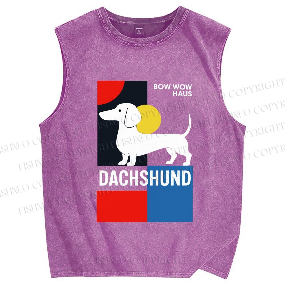 Unisex Printed Washed Tank Top 2606016437