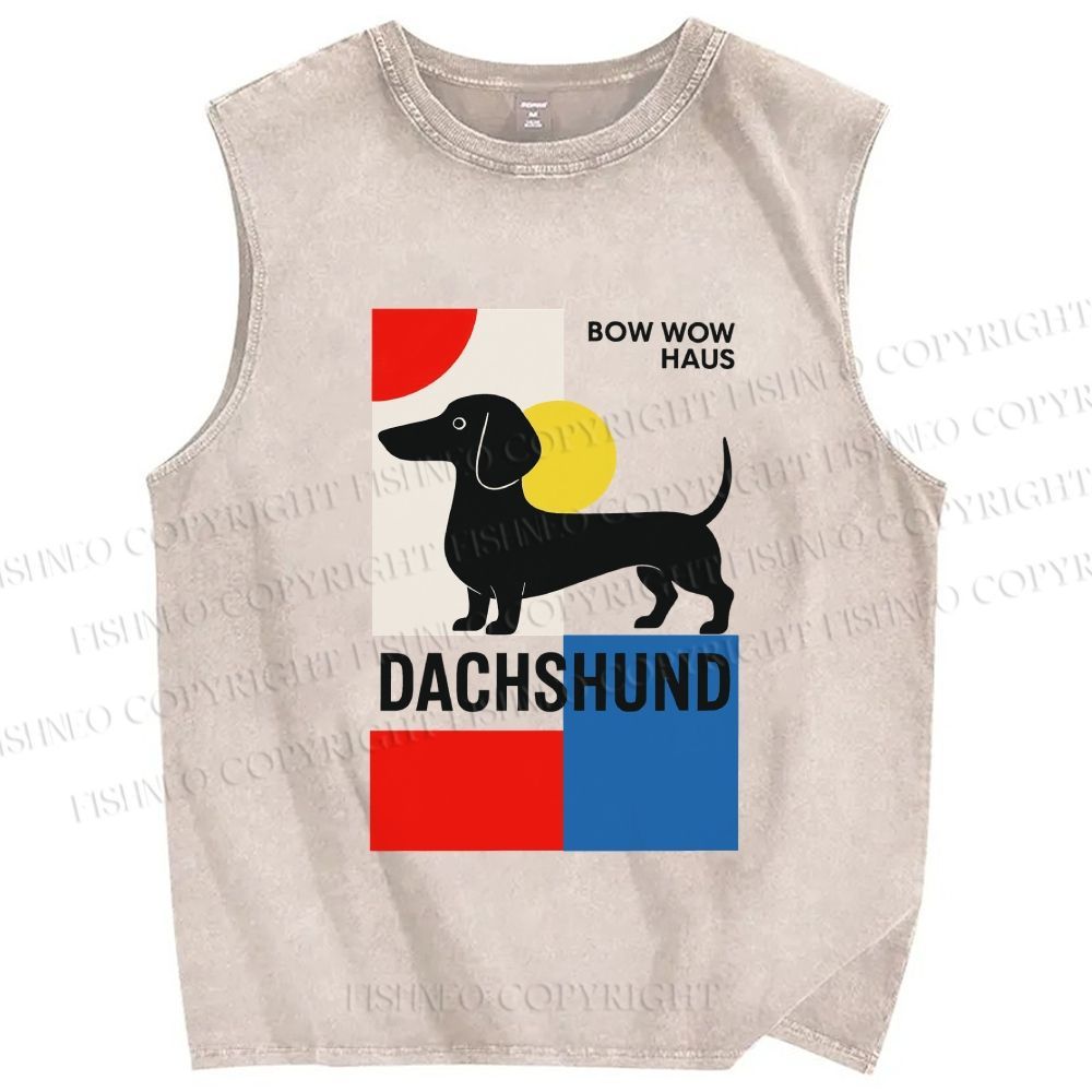 Unisex Printed Washed Tank Top 2606016437