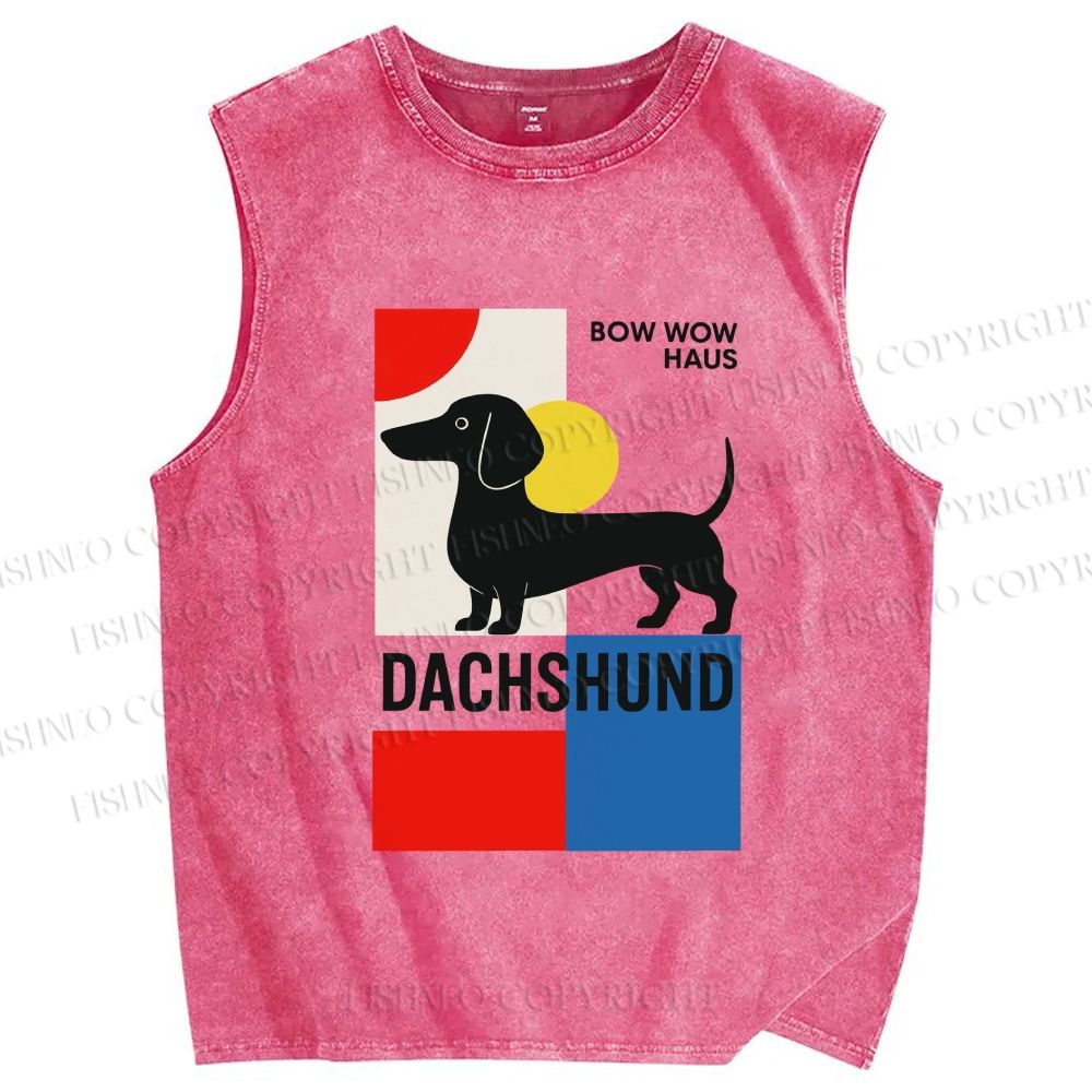 Unisex Printed Washed Tank Top 2606016437