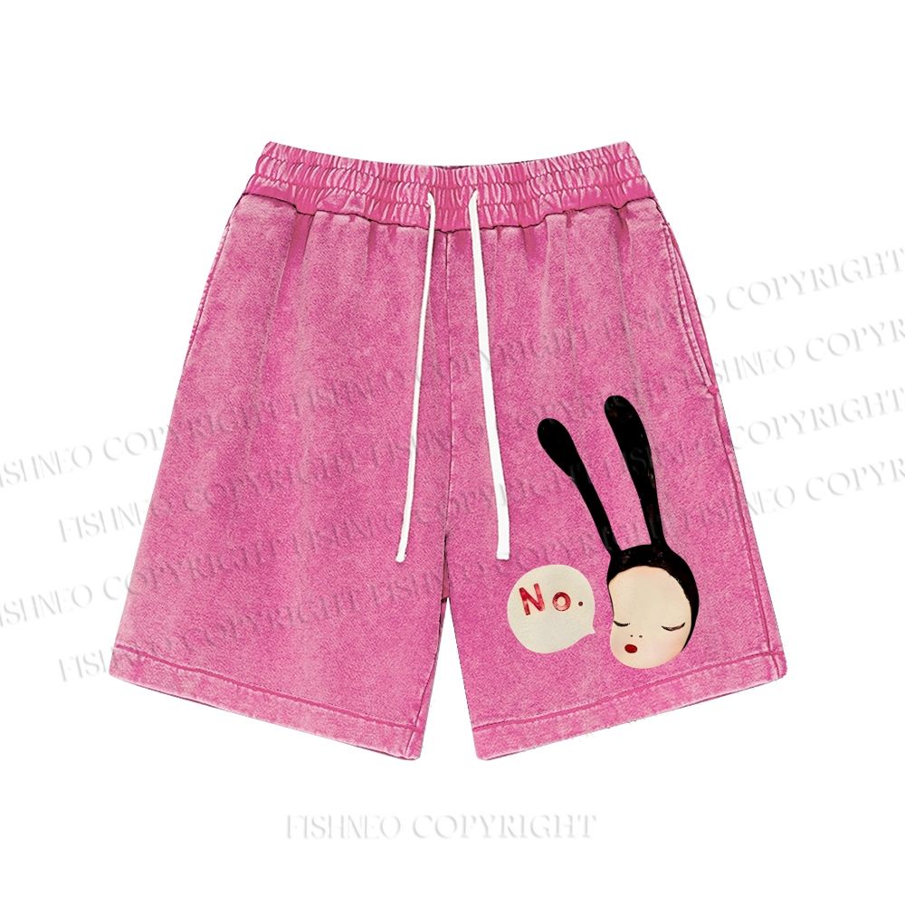 Unisex  Yoshitomo Nara Washed Shorts