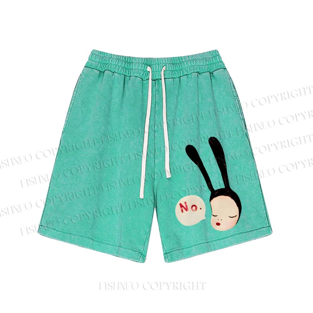 Unisex  Yoshitomo Nara Washed Shorts