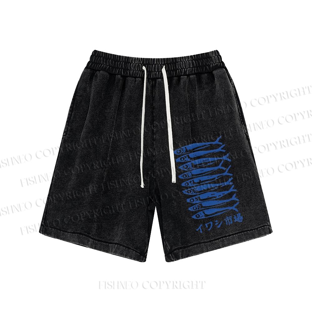 Unisex Sardine Market Washed Short