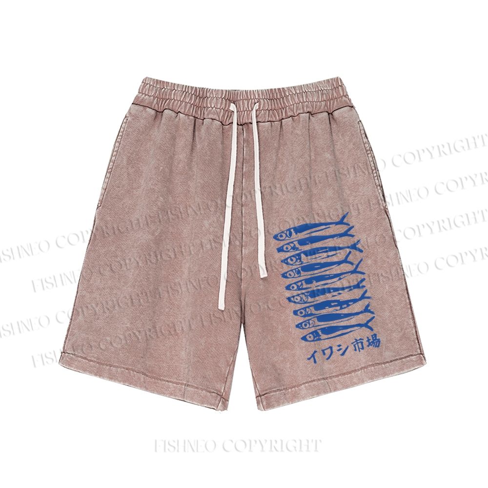 Unisex Sardine Market Washed Short
